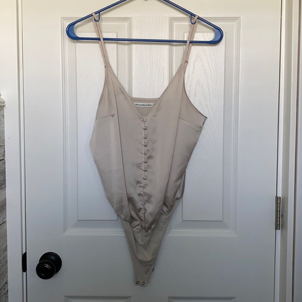 Champagne Satin Bodysuit